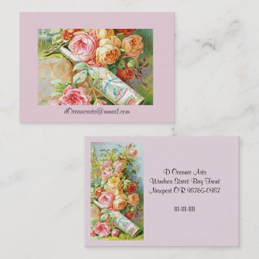 フロリダウォーターケルンとキャベツバラ 名刺 (正面/裏面)