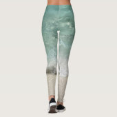 フロリダウォーターターコイズグリーン海シービーチ レギンス (裏面)