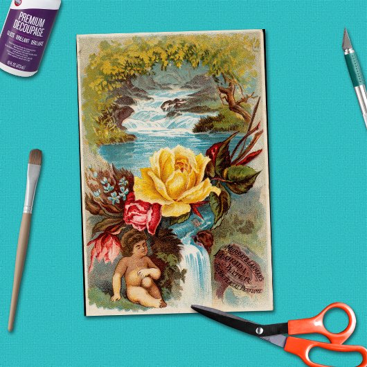 フロリダウォービクトリアンタードトレードカードクラフト 薄葉紙