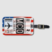 フロリダエアポートラゲッジタグ ラゲッジタグ (正面横)