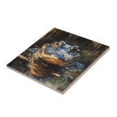 フロリダエバーグレーズの可愛いアニ絵を描ゲーター タイル (側面)