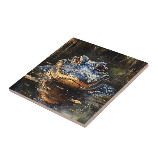 フロリダエバーグレーズの可愛いアニ絵を描ゲーター タイル (側面)