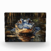 フロリダエバーグレーズの可愛いアニ絵を描ゲーター フォトブロック (正面)