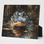 フロリダエバーグレーズの可愛いアニ絵を描ゲーター フォトプラーク (側面)