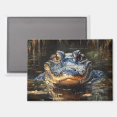 フロリダエバーグレーズの可愛いアニ絵を描ゲーター マグネット (正面/裏面)