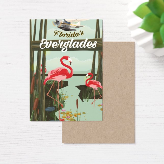 フロリダエバーグレーズの漫画旅行ポスター (デスク)