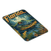 フロリダエバーグレーズアリゲーターヴィンテージ マグネット (右側)