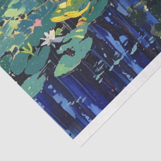 フロリダエバーグレーズリバー絵画ツリーのデコページ 薄葉紙 (詳細)