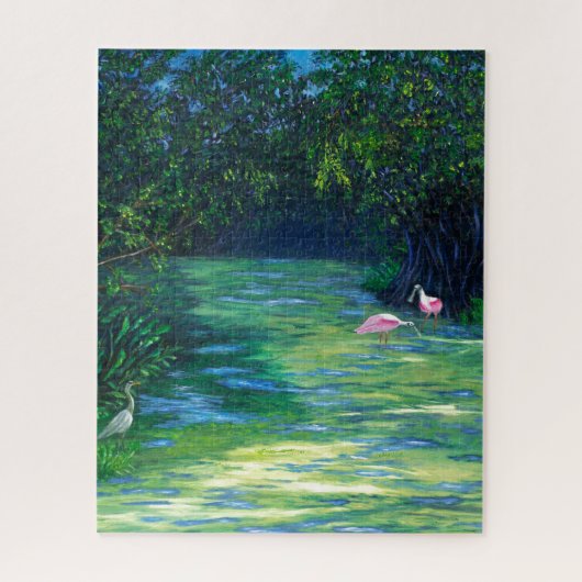 フロリダエバーグレーズワイルドライフレイジ ジグソーパズル (縦)