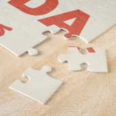 フロリダエバーグレーズヴィンテージ旅行ポスター ジグソーパズル (側面)