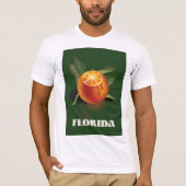 フロリダオレンジの旅行ポスター Tシャツ (正面)