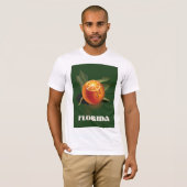 フロリダオレンジの旅行ポスター Tシャツ (正面フル)