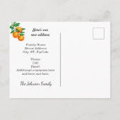 フロリダオレンジアクアフェンスに移動する新しい住所 案内ポストカード (裏面)