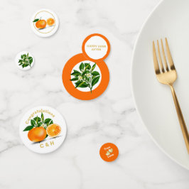 フロリダオレンジ&ブロッパーソナライズされたサム コンフェッティ