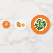 フロリダオレンジ&ブロッパーソナライズされたサム コンフェッティ (正面)