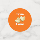 フロリダオレンジ&ブロッパーソナライズされたサム コンフェッティ (スモール正面)