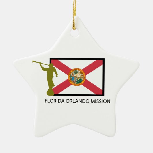 フロリダオーランドの代表団LDS CTR セラミックオーナメント (正面)