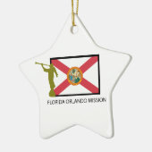 フロリダオーランドの代表団LDS CTR セラミックオーナメント (左)