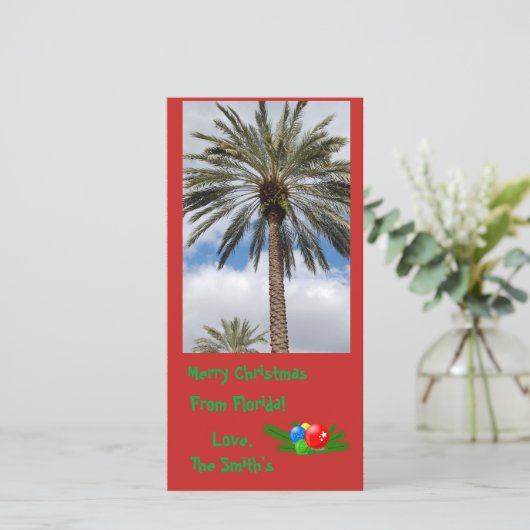 フロリダカードからのメリークリスマス シーズンカード (スタンド正面)