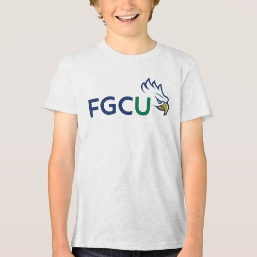 フロリダガルフコースト大学イーグルス トライブレンドTシャツ (正面)
