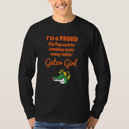 フロリダガール誇りを持ったゲーター Tシャツ (正面)
