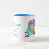 フロリダキャンパーパーソナライズされたトラベルトレーラーイメージ マグカップ (中央)