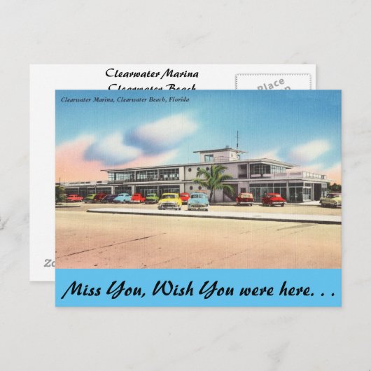 フロリダクリアウォーターマリーナクリアウォータービーチ ポストカード (正面/裏面)