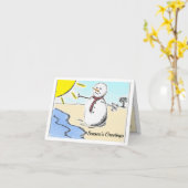 フロリダクリスマスカードからのシーズンの挨拶 カード (黄色い花)