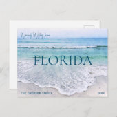 フロリダクリスマスカード |ビーチをテーマにしたポストカード シーズンポストカード (正面/裏面)