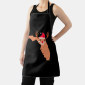 フロリダクリスマスハットアントラーレッドノーズトナカイ エプロン (インサイチュ)