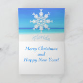 フロリダクリスマス写真カード シーズンカード (内部)