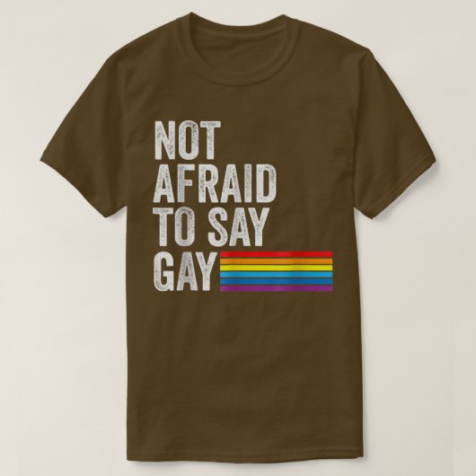 フロリダゲイはゲイLgbtqゲイの権利を恐れない Tシャツ (デザイン正面)