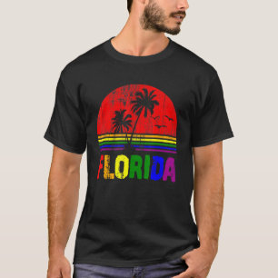 フロリダゲイセーゲイセー愛ステイ誇りを持ったLgbtqゲイ Tシャツ