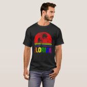 フロリダゲイセーゲイセー愛ステイ誇りを持ったLgbtqゲイ Tシャツ (正面フル)