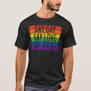 フロリダゲイセーゲイセー愛ステイ誇りを持ったLgbtqゲイ Tシャツ