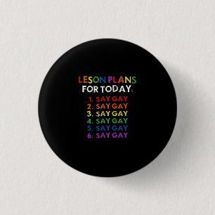 フロリダゲイ、「今日のLGBTQのゲイレッスンプラン」 缶バッジ