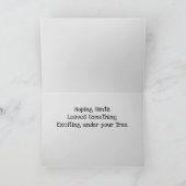 フロリダゲータークリスマス シーズンカード (内部)