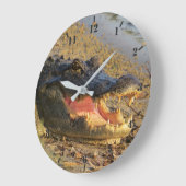 フロリダゲーターポートレート ラージ壁時計 (傾斜)