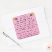 フロリダコテージ食品法ラベルホームベイカー3インチ スクエアシール (封筒)