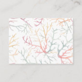 フロリダコーストビーチウォーター色披露宴結婚ズ エンクロージャーカード (裏面)