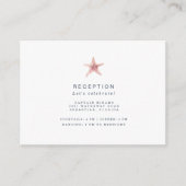 フロリダコーストビーチウォーター色披露宴結婚ズ エンクロージャーカード (正面)