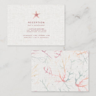 フロリダコーストビーチウォーター色披露宴結婚ズ エンクロージャーカード