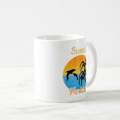 フロリダコーヒーマグのかわいい夕日 コーヒーマグカップ (正面右)