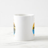 フロリダコーヒーマグのかわいい夕日 コーヒーマグカップ (中央)
