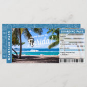 フロリダサプライズ旅行 搭乗券 ギフトチケット (正面/裏面)