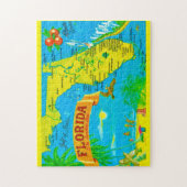 フロリダサンシャインマップ11x14ジグソーパズル ジグソーパズル (縦)