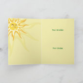 フロリダサンシャイン&オレンジのグリーティングカード カード (内部)