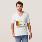 フロリダサンセットとシーグル Tシャツ (正面フル)