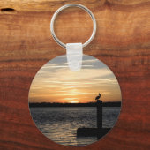 フロリダサンセットとペリカン キーホルダー (正面)