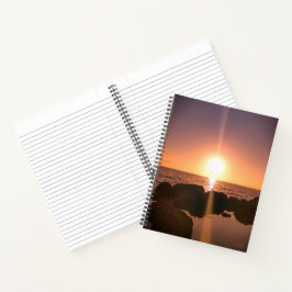 フロリダサンセットオンビーチ自然写真 ノートブック